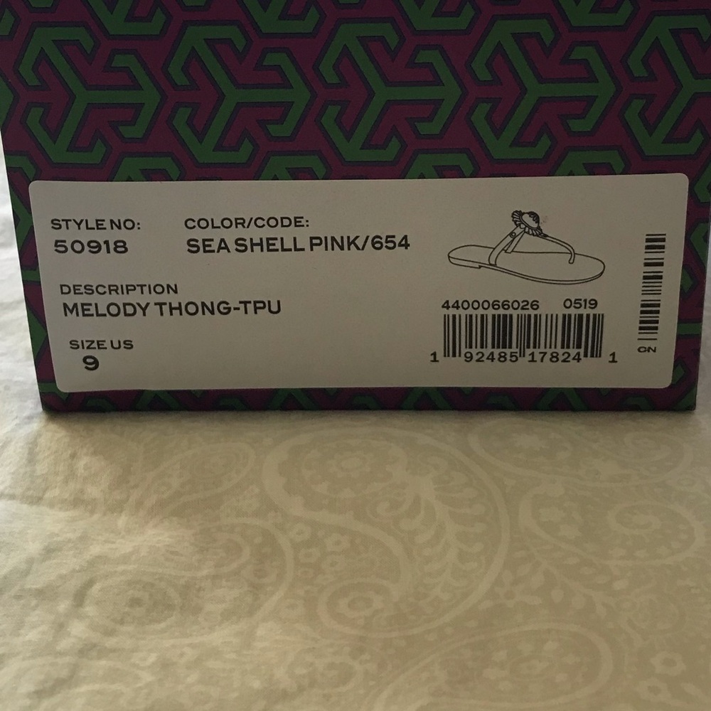 Tory Burch Women’s Nude Blossom Jelly Thong Sandals - Picture 6 of 6